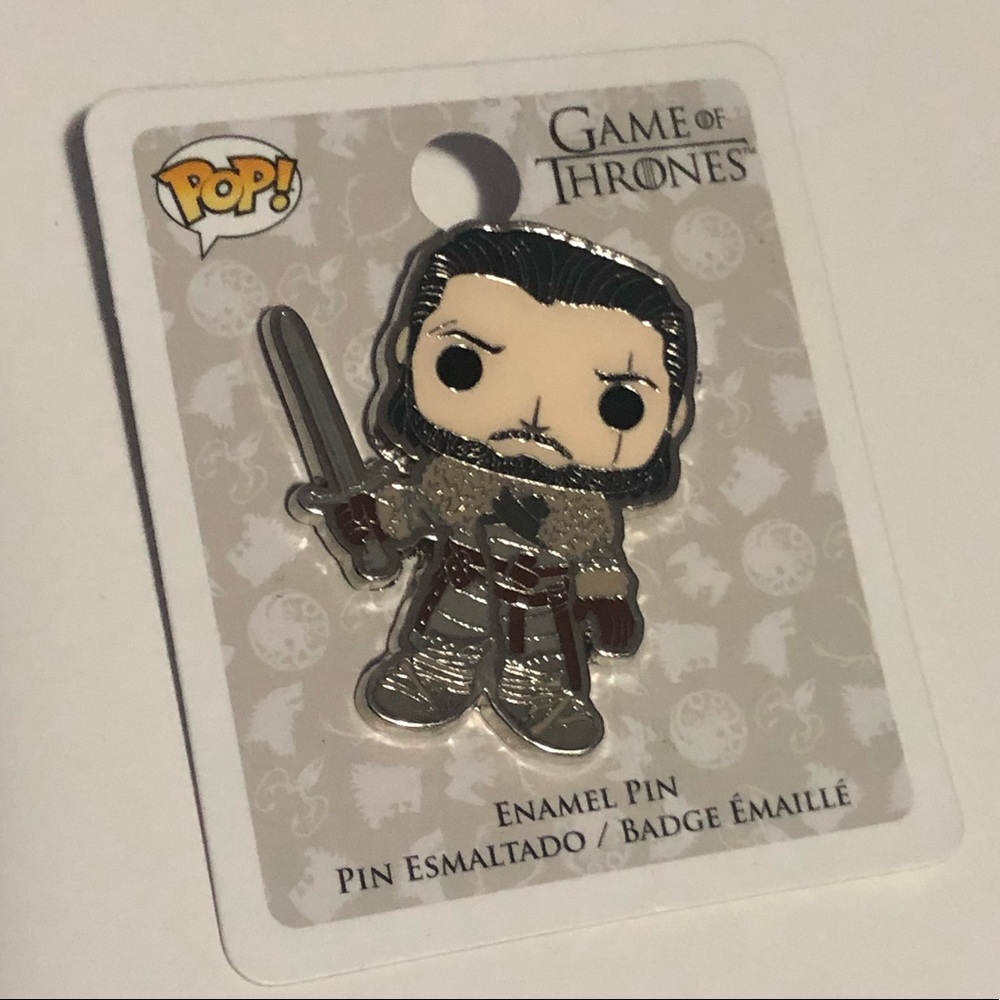 NEW Game Of Thrones Enamel Jon Snow Pin